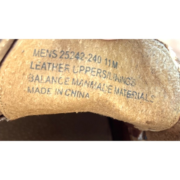 Stacy Adams Winthrop Moc-Toe Oxford Brown Leather Dress Shoes Men's 11 Lace-Up - Picture 5 of 11